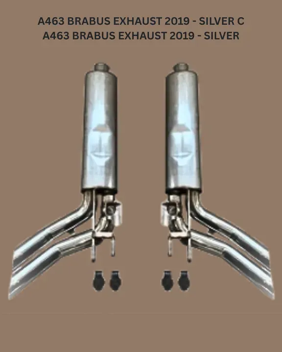 a463 brabus exhaust 2019   silver c